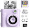 FNITAER Kinderkamera, 2,4 Zoll Sofortbildkamera, 1080P HD Kamera fotokamera mit 32 GB Karte und 3 Rollen Druckfotopapier, Kamera Kinder für 3–12 Jahre alte Jungen und Mädchen