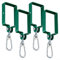 Green Swing Set Parts, Metal Swing Set Accessories, Brackets Swingset Attachments Swing Hanger Kit for connecting to 4 x 6 beam wood set(4pcs)