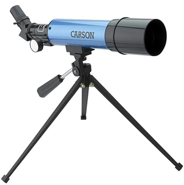 Carson Linsenfernrohr mit Tischstativ 20–80 x 50
