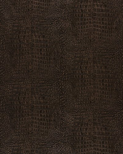Safari Tapete Out Of Africa Vliestapete KROKODIL braun metallic