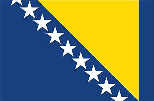 flaggenmeer® Flagge Bosnien-Herzegowina 80 g/m² ca. 30 x 45 cm ca. 30 x 45 cm