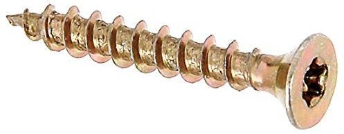 Alberts 338770 Holzschraube Maxi-Fix | ohne Bit, in Hängebox | galvanisch blau verzinkt | Ø3,5 x 25 mm | 16er Set