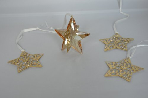 Swarovski Weihnachtsset Stern Crystal Golden Shadow Christmas Set Star 1143399 AP2012