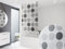 BASIC DUSCHROLLO 100x240 CM MODELL RETRO DUSCHVORHANG GRAU ANTHRAZIT! SHOWER ROLLO GREY!