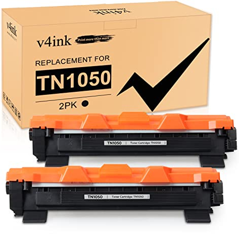 v4ink 2PK Schwarz Kompatibel TN-1050 TN1050 Tonerkartuschen ersetzt für Brother HL-1110, HL-1112, HL-1210W, HL-1212W, DCP-1510, DCP-1512, DCP-1610W, DCP-1612W, MFC-1810, MFC-1910W
