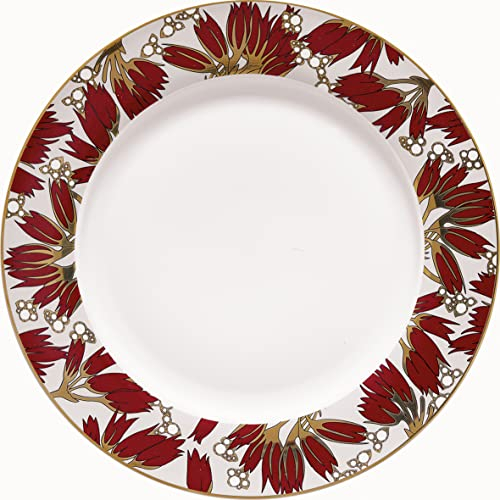 GreenGate - Teller, Speiseteller, Essteller - Florette Bordeaux - Porzellan - D 26,5 cm