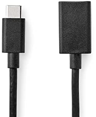 Nedis USB 3.0 Kabel Typ C Stecker - A Buchse 0,15 m Schwarz