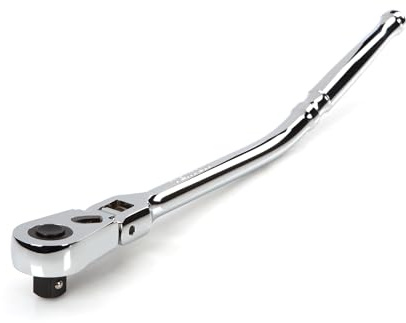 TEKTON SRH33214 1/2-Zoll-Antrieb x 35,6 cm Flexkopf, Schnellspanner, gebogener Griff, lange Ratsche