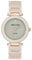 Anne Klein Women's Genuine Diamond Dial Ceramic Bracelet Watch Tan/Rose Gold