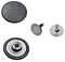 Jeansknöpfe, ohne Loch ★ Rostfrei ★ Metallknopf, 14mm, 17mm, 20mm, Metall Knöpfe (10, 20mm Schwarz oxidiert)