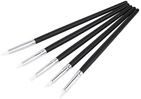 5 PCS Nail Art Sculpture Silicone Stylo Kit Peinture En Bois Effet 3D Sculpture Couleur Peinture Brosse Ensembles