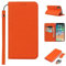 Copmob iPhone XS Max Case With Card Holder With Strap,Genuine Leather Flip Wallet Case,[3 Slots][Magnetic Closure][RFID-Blocking],Phone Case Cover for iPhone XS Max - Orange