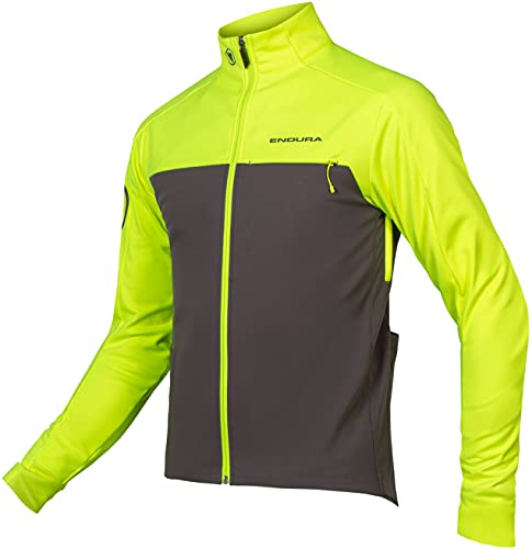 Endura Windchill Cycling Jacket Veste, Jaune Haute visibilité, X-Large Homme