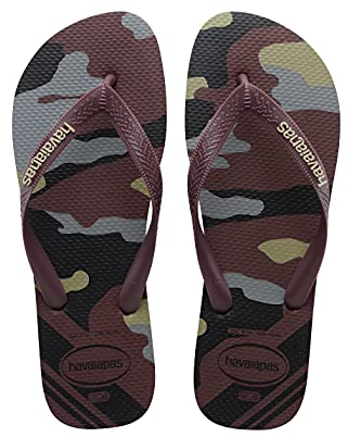 Havaianas Top Camu, Infradito Uomo, Grape Wine, 39/40 EU