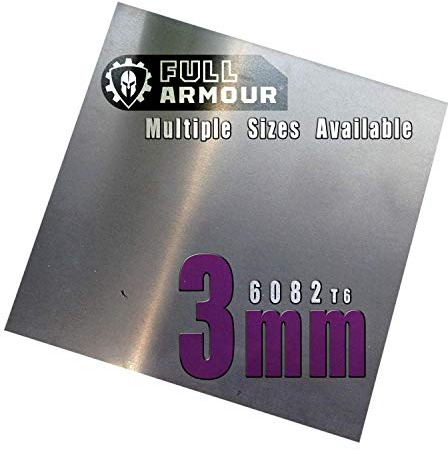 Placa de aluminio de 3 mm, 250 mm x 250 mm (25cm x 25cm)