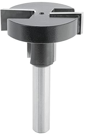 ENT 17835 Fraise à rainurer en T en carbure, queue (S) 8 mm, diamètre (D1) 34,9 mm, D2 12,7 mm, NL1 12,7 mm, NL2 9,5 mm, Z2