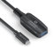 Sonero® USB 3.2 Aktive Verlängerung, USB-C Stecker auf USB-A Buchse, 5GB/s Datenübertragung, keine Stromversorgung benötig, schwarz, Länge: 5,00m