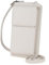 Aeeque Mini-Tasche für Handy, einfache Geldbörse, Damen, Kartenhalter mit GSM-Tasche, Umhängetasche, für Damen, Smartphone, PU-Leder, kleine Geldbörse für Damen, A-weiß, one Size, Schultergurt