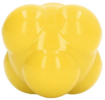 MXGZ Reaktionsball, Professioneller Reaktionstrainer aus Gummi Zur Stärkung der Beweglichkeit (Gelb)