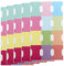 Haftmarker 60 Stück Index Tabs Selbstklebend Beschreibbare Papier Haftnotizen Tabs Monatliche Registerkarten Planer Aufkleber Doppelseitige Seitenmarker Book Tabs Annotation Tabs, 12 Farben