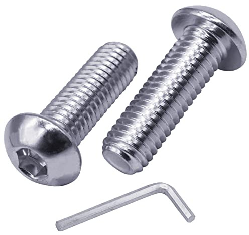 SKIR'CO (10 Stück) Innensechskantschrauben M8 x 25 mm, Maschinenschrauben, Innensechskantschrauben