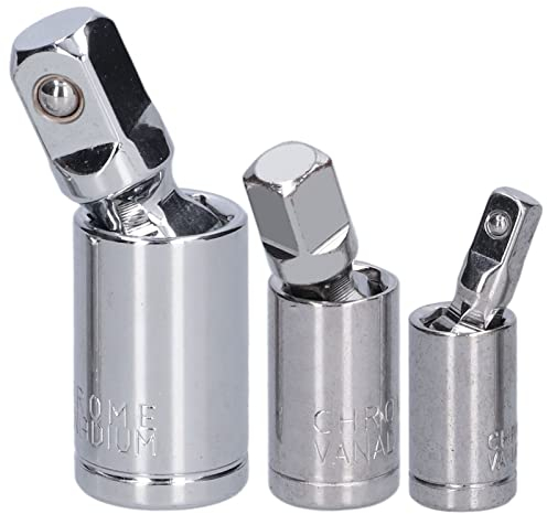 3 8 Cliquet 3 8 Douille à Joint Universel en Acier au Chrome Vanadium 3 Pièces Adaptateur de Douille à Joint Universel 1 2 3 8 1 4 Outil de Conversion en Acier au Chrome Vanadium