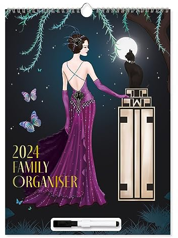 Wandkalender 2024, Motiv: Claire Coxon, Art Deco