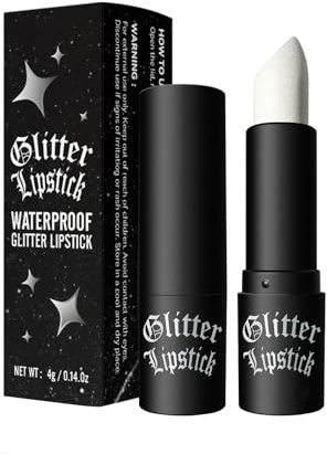 Vawolecy Glitzer Lippenstift, funkelnder Glanz Lipgloss wasserfest mattes Metallic-Finish