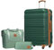 COOLIFE Koffer Set 3 Teilig, Gepäck Set Groß 28‘’ ABS Hartschale, Reisekoffer Große Kapazität 4 Rollen TSA-Schloss mit 1 Reisetasche und 1 Kulturtasche