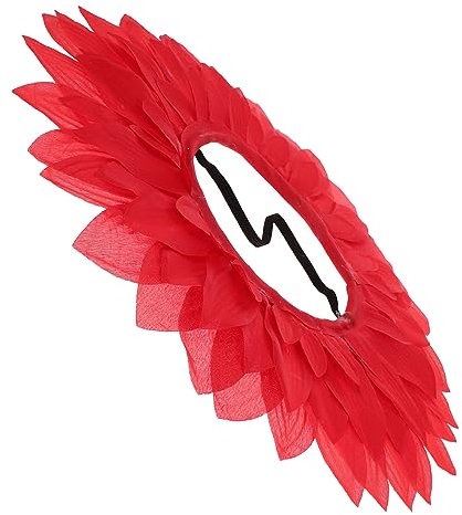 BCOATH Sonnenblumenhut Für Kinder Sonnenschein-stirnband Tanzkostüm Lustige Hüte Für Erwachsene Sonnenblumenkopfhaube Blumenkopfbedeckung Neuartige Seidentuch Kleidungsset Abschlussball