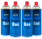 WINSOME Butane Gas Cartridge - Pack of 4 Camping Gas Canister for Stoves, Gas Weed Burner, BBQ - Camping Gas Bottles Refill - Gas Cartridge for Camping Stove