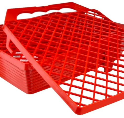 Abstreifgitter verschiedene Größen Farbgitter aus Kunststoff, Malergitter, Abrollgitter, Farbabstreifgitter, Malerzubehör, Malerwerkzeug, Variante:27x29cm (10 Stück)