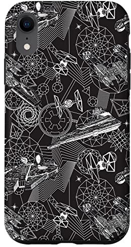 Hülle für iPhone XR Star Wars Vehicles Geometric Galaxy