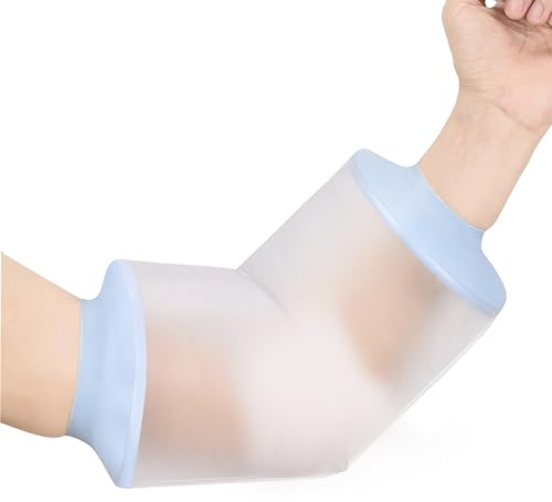 Fasola Copri Linea PICC per Doccia, Protezione Riutilizzabile per Gesso, Medicazioni e Bendagg, Protezione Impermeabile Gesso Braccio per Gomito e Braccio Rotti