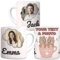lepni.me Taza Personalizada con Su Propio Nombre, Foto Texto o Inicial | Taza de Cerámica para Café té Regalo de Cumpleaños con Corazón