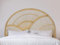 Vente-unique-Bett-Kopfteil 140 cm - Rattan - Holzfarben - EFELA