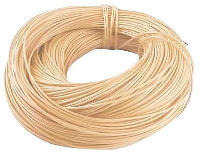 Inscrip Kunststoff PE Peddigrohr Flechtmaterial, 2.4 mm 500 Gramm/Rollen Flechtmaterial, Flechtmaterial Korbflechten, DIY Flechtmaterial, Für Zur Herstellung von Körben und zum Kunsthandwerk (Beige)