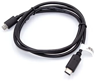 vhbw Câble USB-C (USB 3.1 type C vers micro-USB) compatible avec Lenovo Moto Z, ZUK Z1, Yoga 900-13, Moto Z Play - Câble données, 100 cm noir