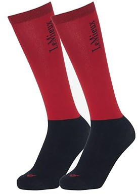 LeMieux My Competition Socken – Chili Red (Doppelpack), chilli red, L