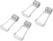 Hge – Ferme-Porte Moustiquaire 12 × 11 × 3, 4 Pièces, Charnière à Ressort de 2cm, Ferme-Porte à Fermeture Automatique, Broches de Charnière à Bout, Accessoires de Porte,