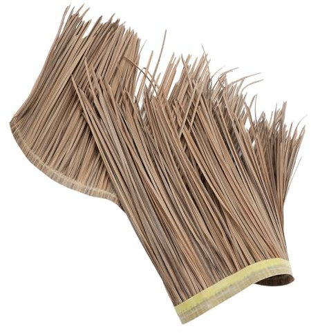 OFFSCH Wetterfeste Künstliche Reetdachrolle Feuerhemmend Gartendekoration Simuliertes Stroh Dachüberdachung Für Innen Außen DIY Gartenlandschaft
