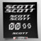 Stickersland® Aufkleber-Set kompatibel mit Rahmen MTB Mountainbike und Helm | Decals Aufkleber für Fahrrad Schriftzug Logos | Stickersland® – Scot (Silber Metallic Matt)