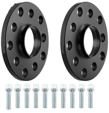 Spurverbreiterung Für VW Schwarze Hubzentrische Spurverbreiterungen 5x100 + 5x112 Ø57,1 & 10 Schrauben 2 X 10 Mm Auto Distanzscheiben