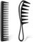 Breite Zahnkämme, 2 Stück Grobzinkiger Kamm Lockenkamm Hitzebeständig Antistatisch Locken Kamm Schwarz Kamm Grob Haarkamm Styling Kamm Friseur Kamm Grobzinkig für Frauen Männer Haarstyling Salon