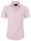 siliteelon Mens Shirts Short Sleeve Stretch Dress Regular Fit Casual Business Summer Shirt with Pocket Pink M