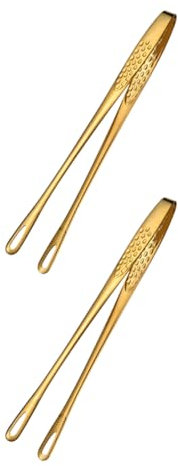 2PCS Bread Clip Cooking Tongs Slotted Toaster Tongs Toast Tongs kittchen aid Kitchen Helper Spatula Kitchen Bread Tongs Food Tongs Stainless Steel Food Clip Steak Grill Tongs