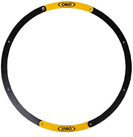 Obut Faltbarer Boccia-Kreis, Schwarz/Gelb