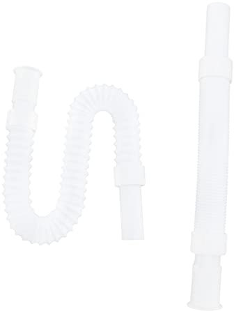 Housoutil 2 Stück Flexibler Abflussschlauch 80cm Mit Eingebettetem Stahldraht 32mm Ablaufschlauch Für Waschbecken Keramikbecken Und Badezimmerablauf