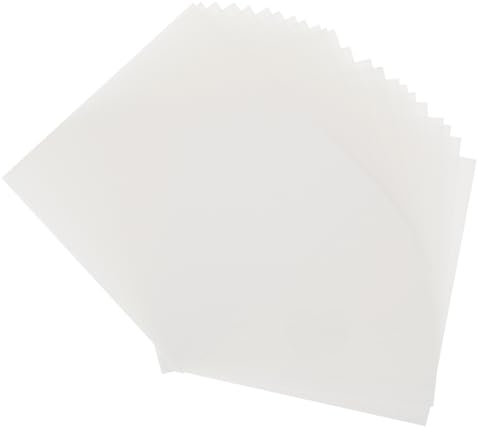 DIYEAH 24 Stück Milchig Transparente Pet Folienplatten als Bastelschablonenmaterial für Vielseitige Selbstgemacht Schablonenblätter Tragbar für Handwerkliche Dekorationen