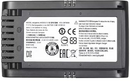 Battery，21.6V 5000mAh Replacement Vacuum Cleaner Li-ion Battery,Compatible For Samsung，Jet 90/Jet 75 Pet/Jet 75 Cordless Stick Vacuum VCA-SBT90/XAA
